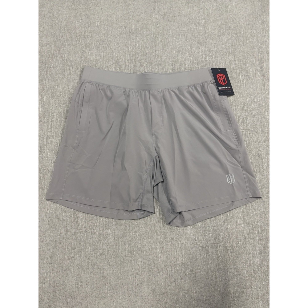 Born Primitive Versatile Shorts 7" Unlined Stone Gray Mens XXL 2XL Athletic NEW